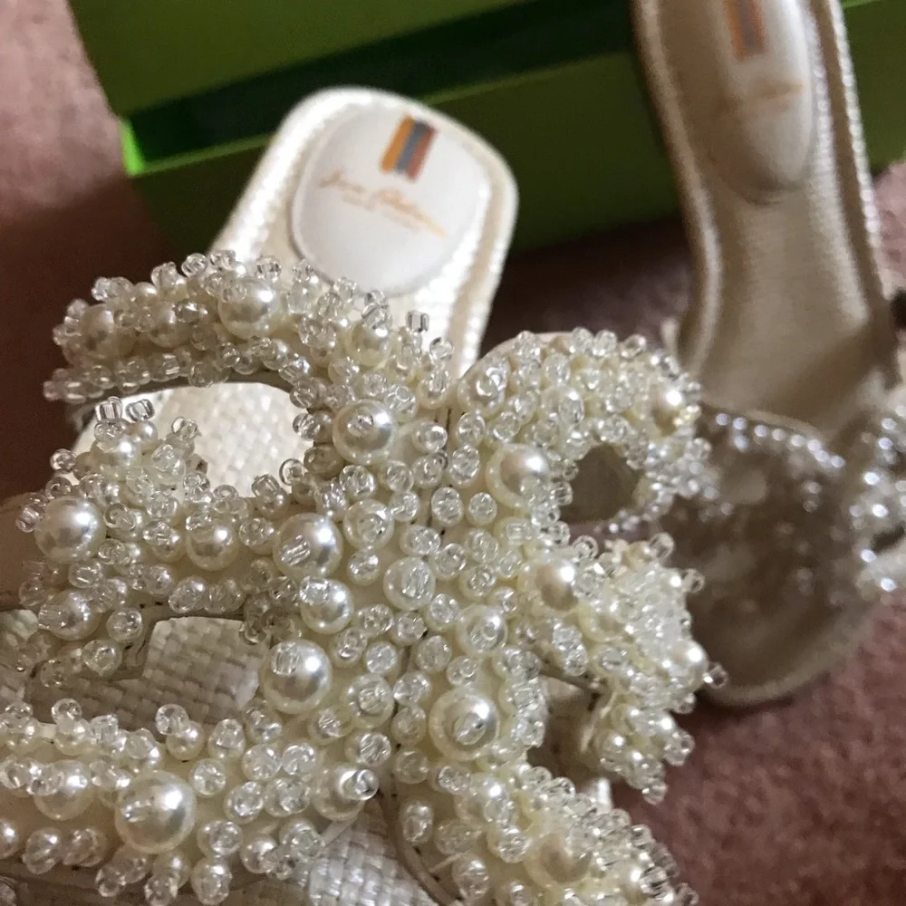 Sam Edelman beautiful flats with bead and pearls - Picture 5 of 15
